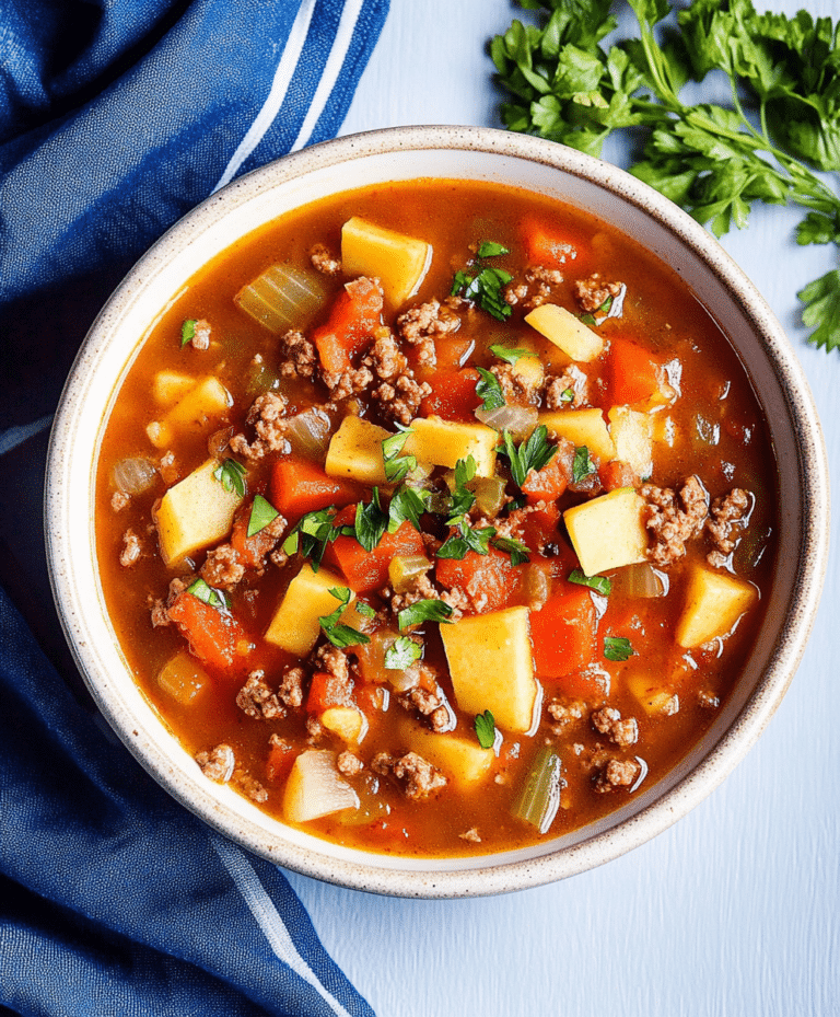 Hamburger Soup Crockpot Recipe