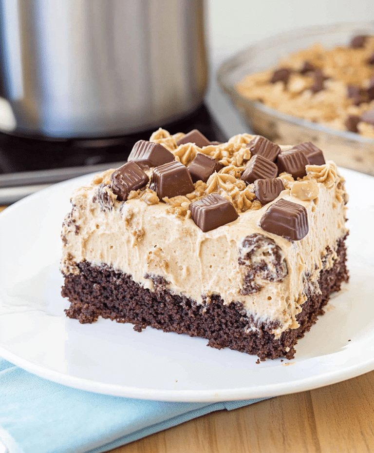 Reese’s Peanut Butter Poke Cake Recipe