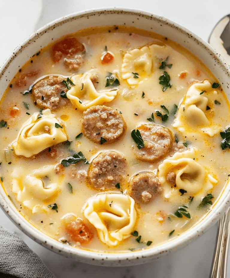 The Best Sausage Tortellini Soup Recipe