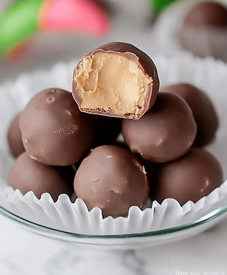 4 Ingredient Peanut Butter Balls Recipe