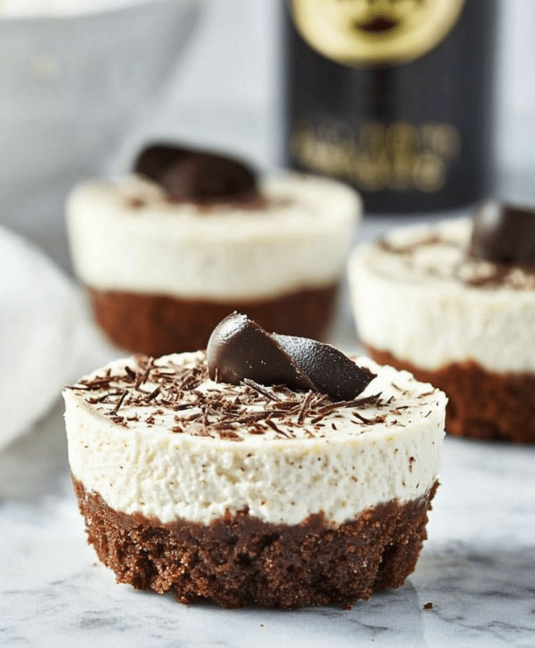 Boozy Baileys Mini Cheesecakes Recipe