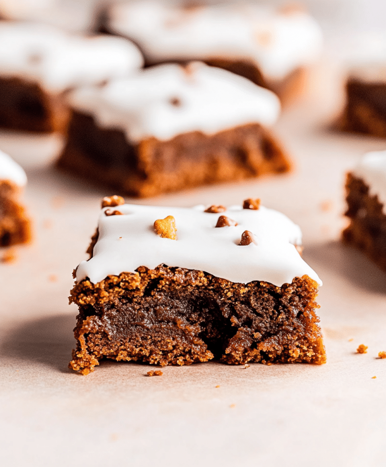 Chewy Gingerbread Bars Recipe