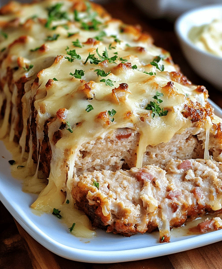 Chicken Cordon Bleu Meatloaf Recipe