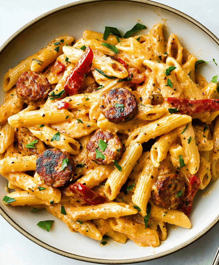 Creamy Cajun Sausage Pasta Recipe