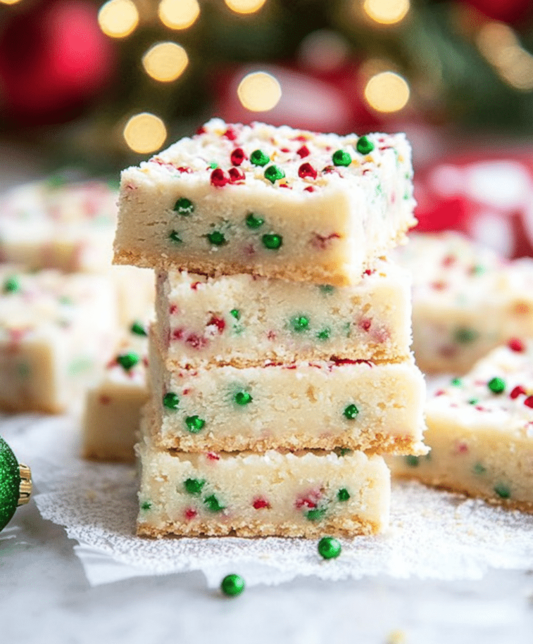 Easy Festive Christmas Sugar Cookie Bars Recipe