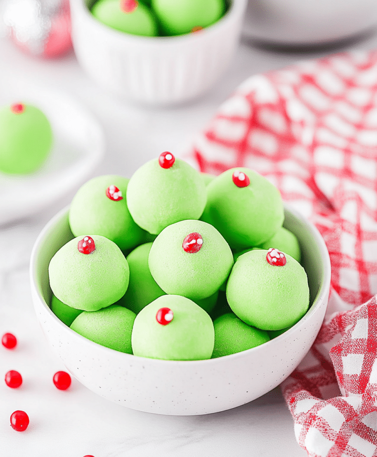 Grinch Christmas Truffles Recipe