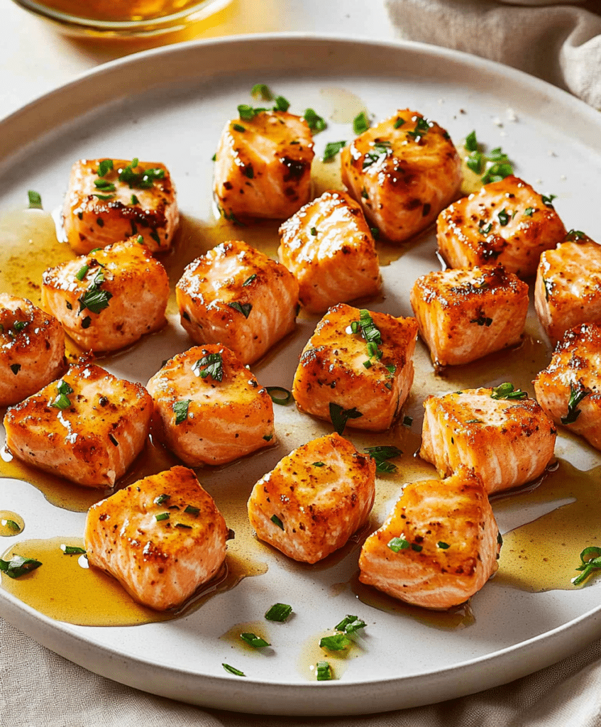 Hot Honey Salmon Bites Recipe
