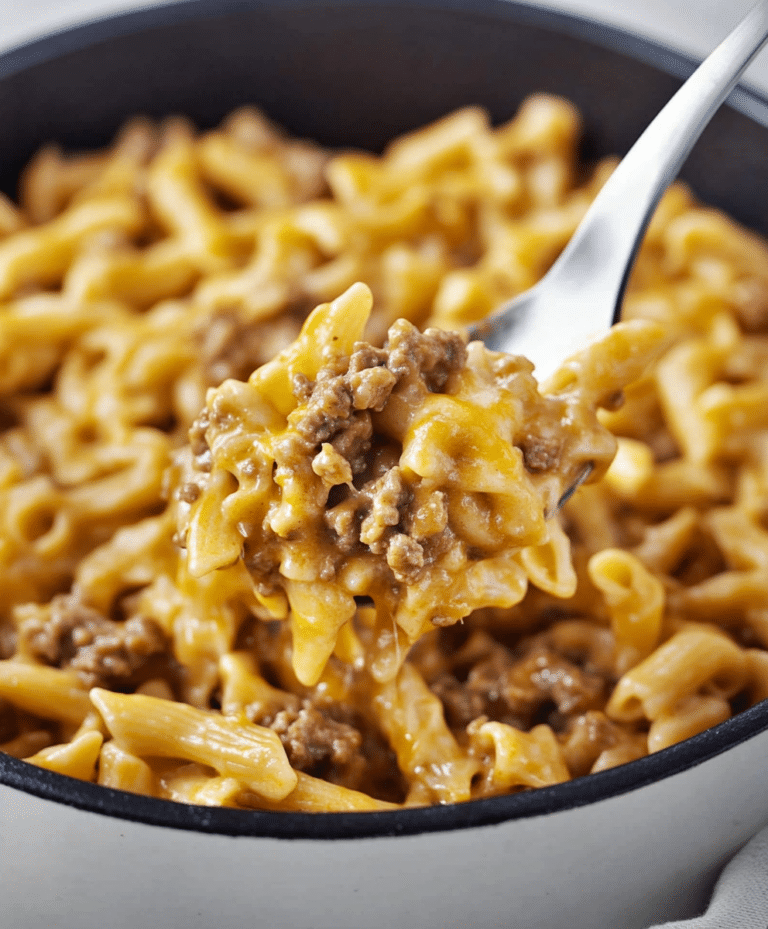 One-pot Cheeseburger Pasta Recipe