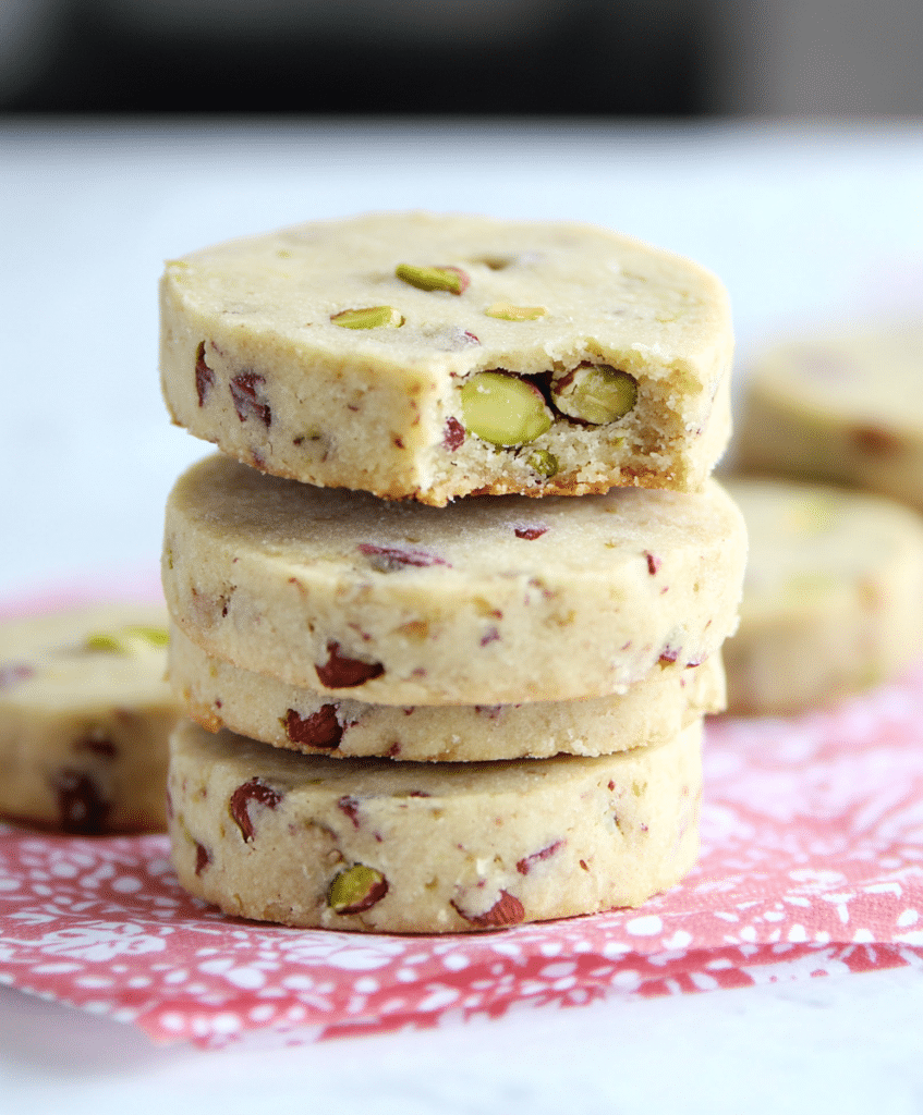 Pistachio Shortbread Cookies Recipe