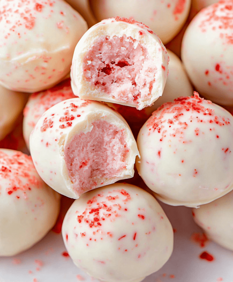 White Chocolate Strawberry Truffles Recipe
