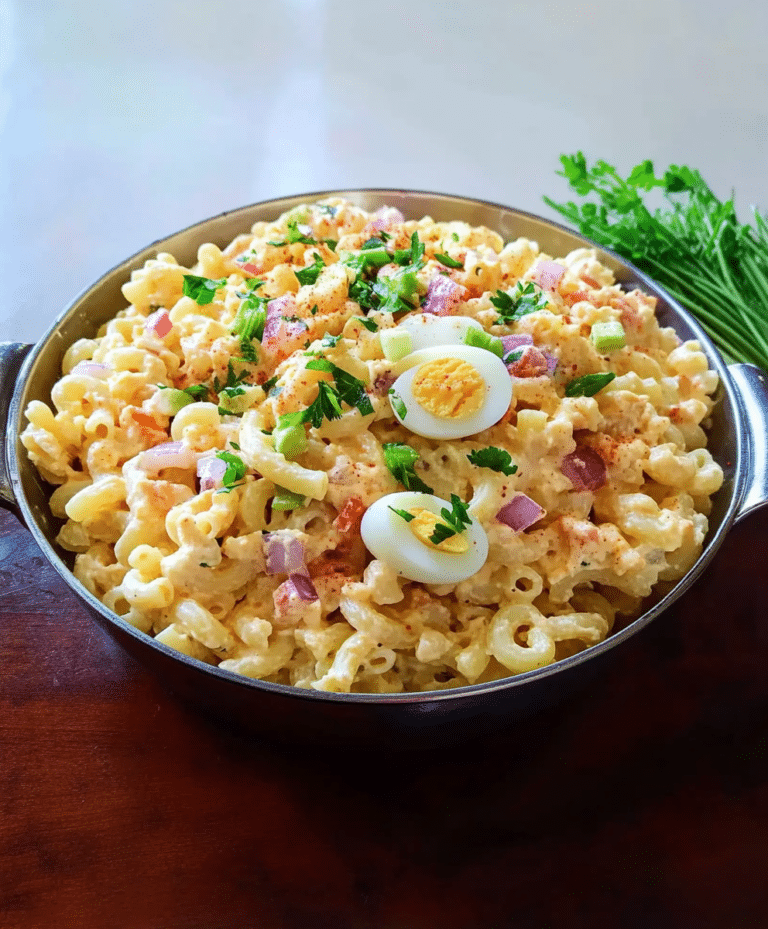 Deviled Egg Macaroni Pasta Salad Recipe