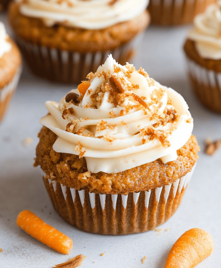 Easy Carrot Cake Cupcakes Recipe
