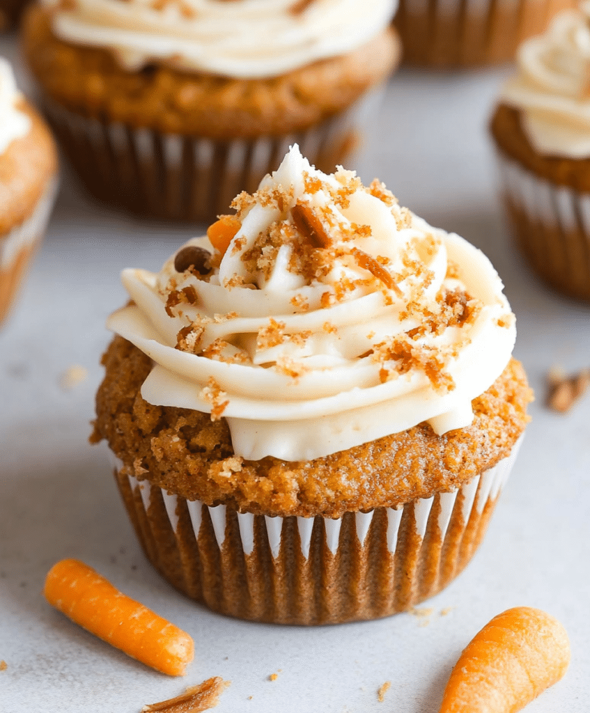Easy Carrot Cake Cupcakes Recipe