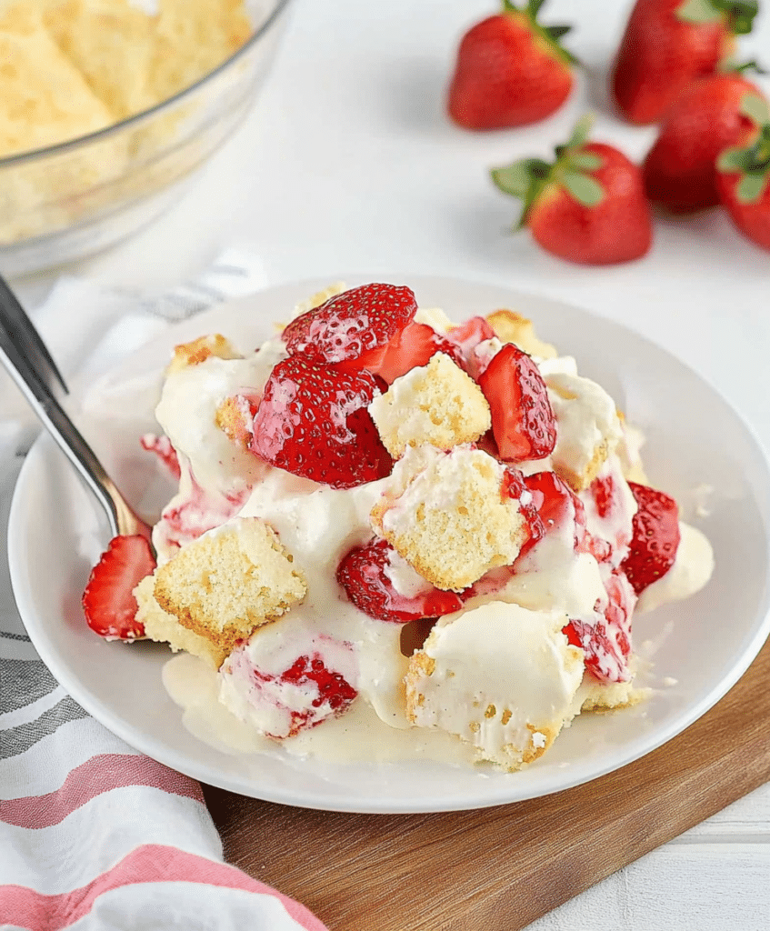 Easy Strawberry Trifle With Pound Cake Recipe