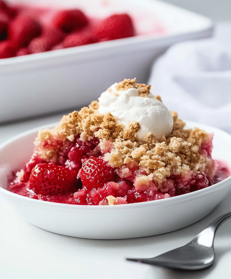 Strawberry Crumble Recipe