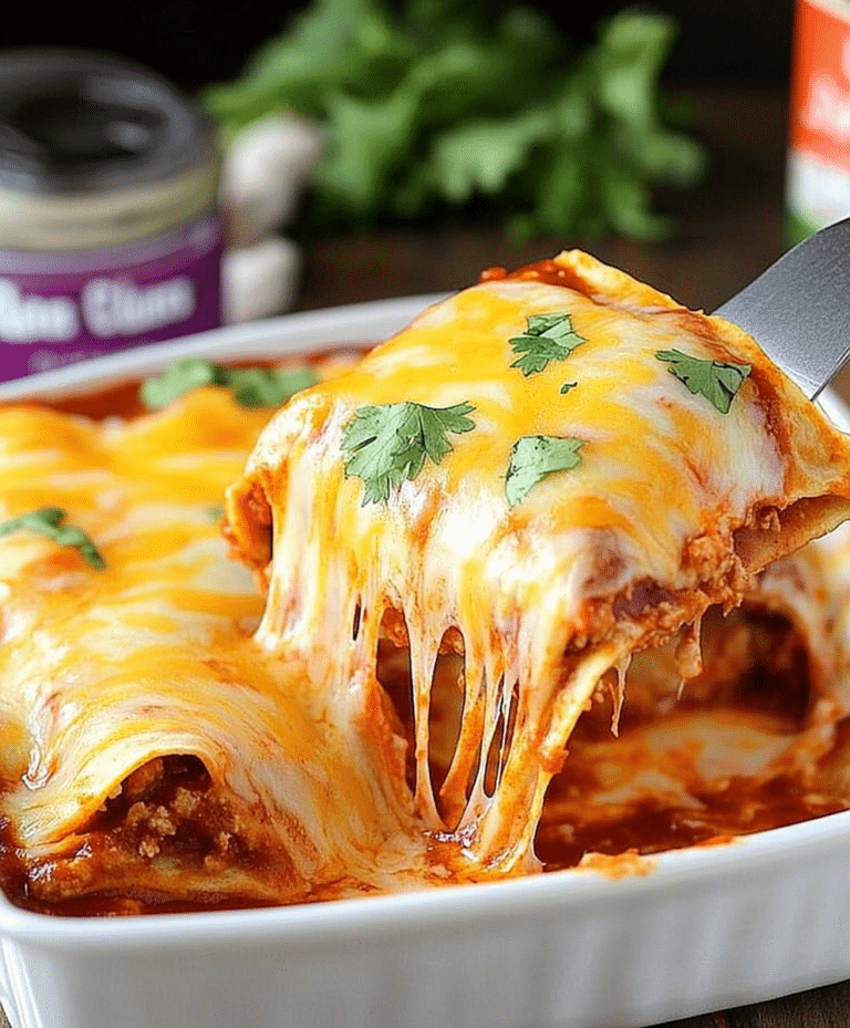 5 Ingredient Beef Enchiladas Recipe