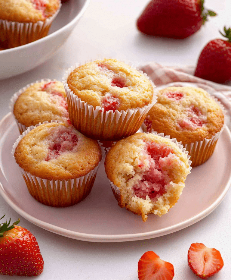Easy Strawberry Muffins Recipe