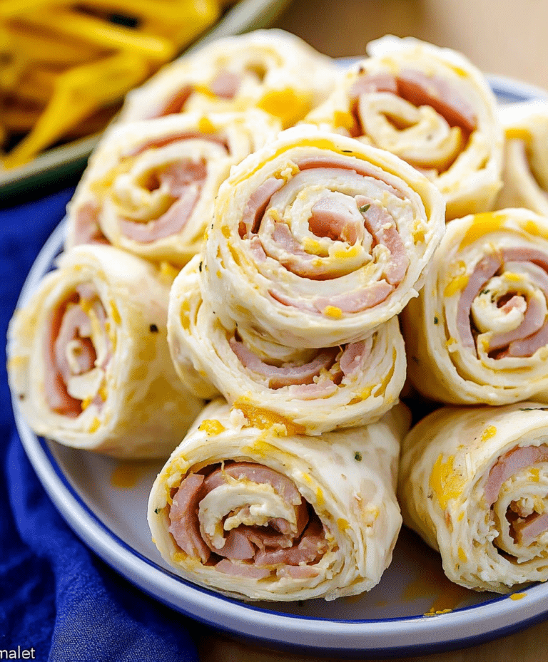 Ham And Cheese Roll Ups Recipe