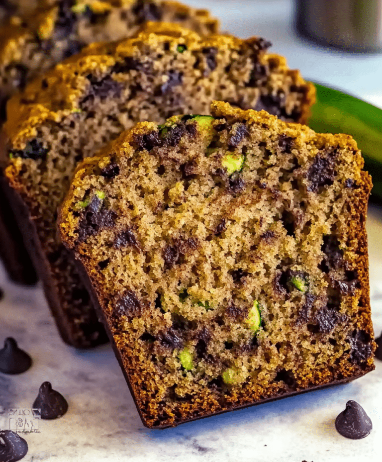 Healthy Chocolate Chip Zucchini Bread Recipe