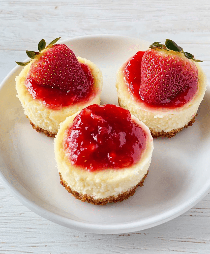 Mini Strawberry Cheesecakes Recipe