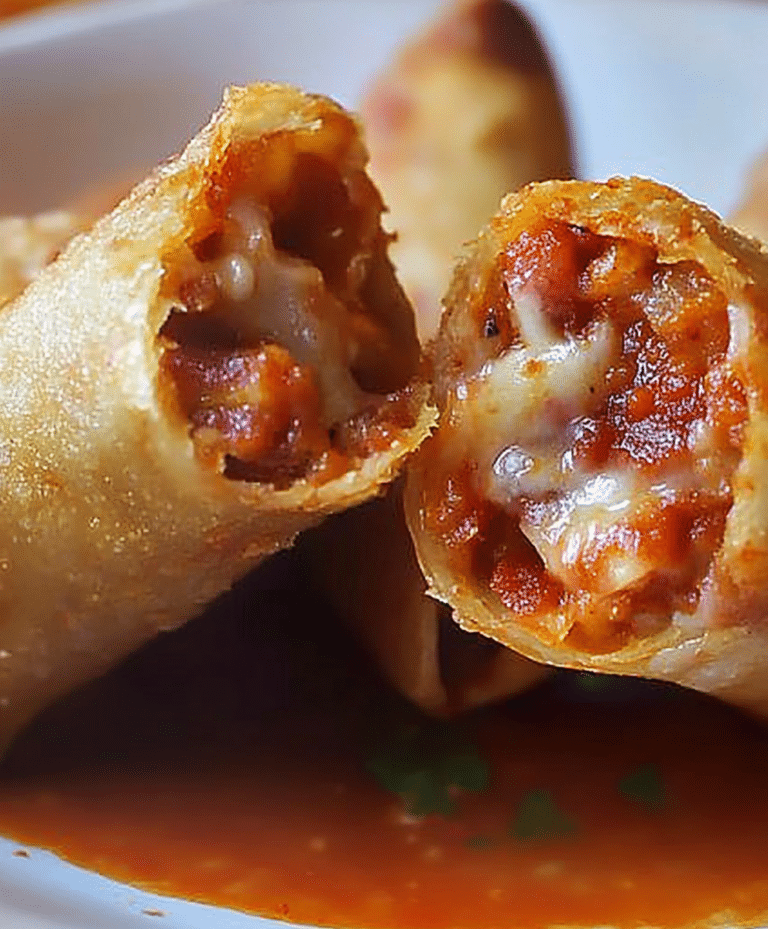 Pepperoni Pizza Egg Rolls Recipe