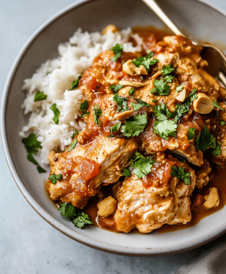 Slow Cooker Peanut Chicken Recipe