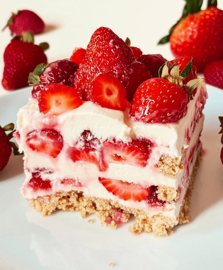 Strawberry Icebox Cake {no Bake} Recipe