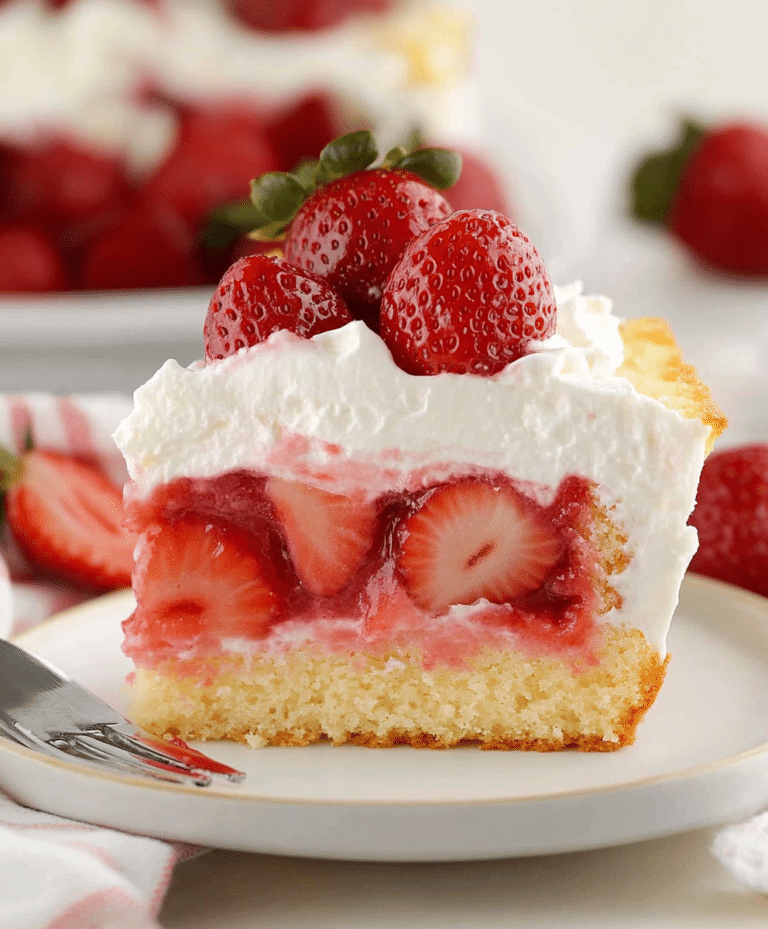 Strawberry Shortcake Sheet Cake Recipe