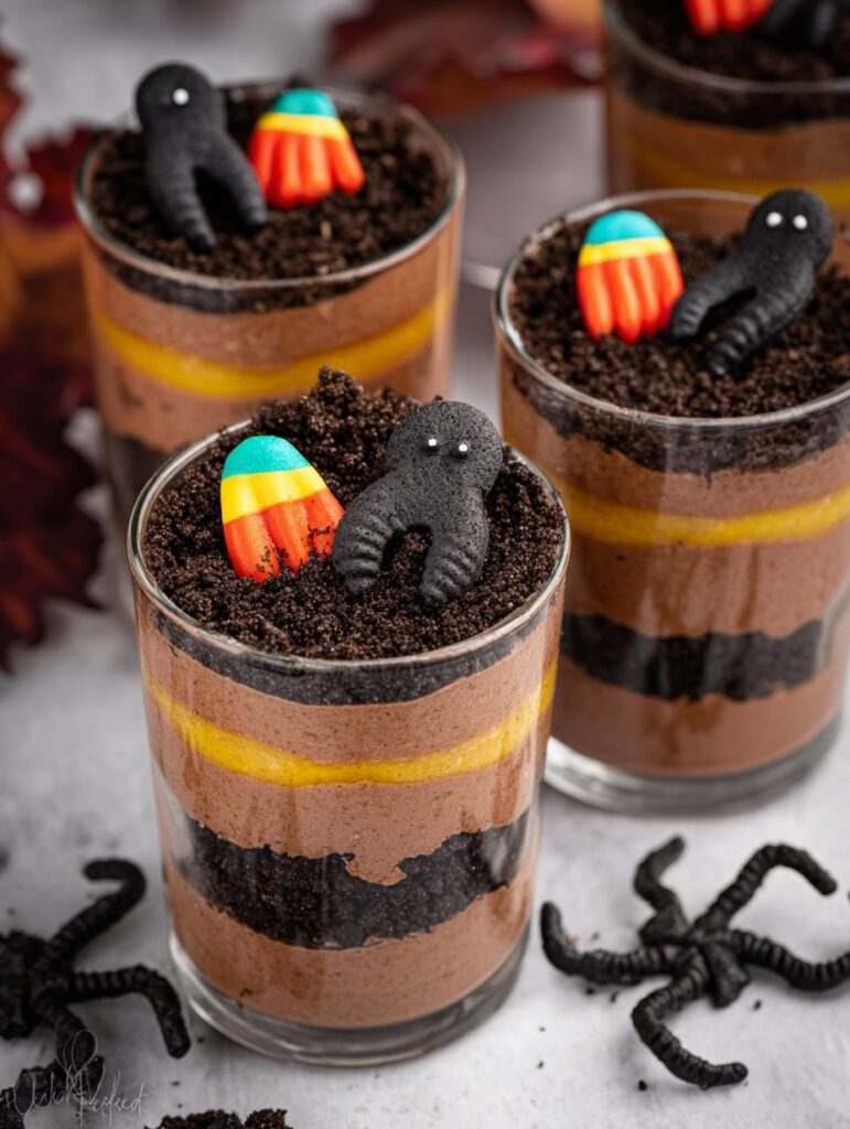 Healthy Halloween Dirt Cups (No Worms!)