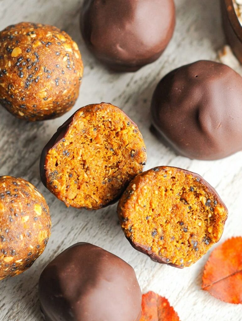 No-Bake Pumpkin Bites – Healthy Energy Balls for Fall