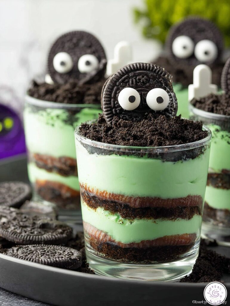 Easy Zombie Dirt Pudding Cups – Kid’s Halloween Treat