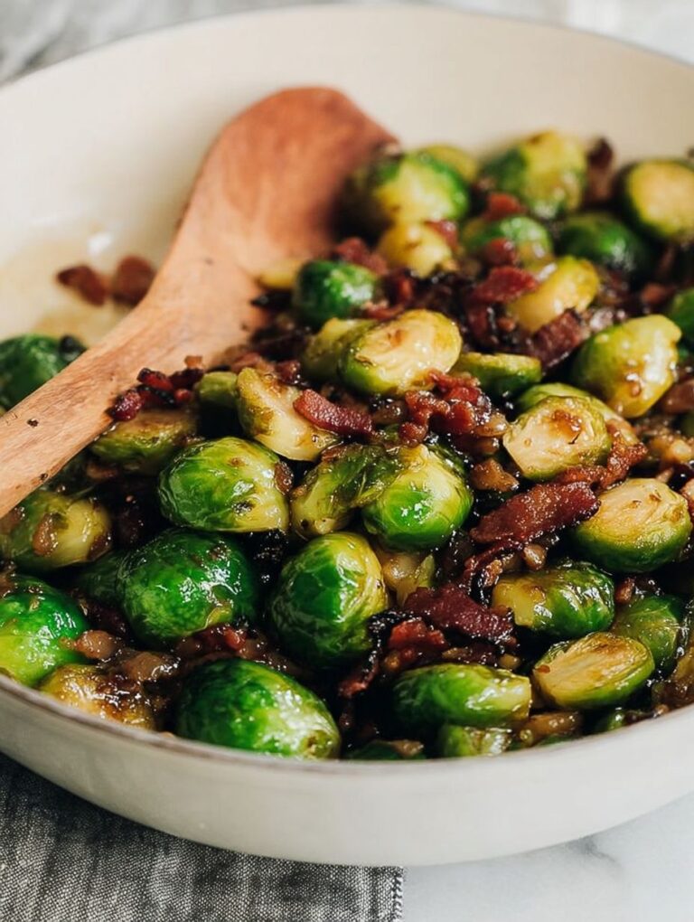 30-Minute Maple Bacon Brussels Sprouts Recipe for Thanksgiving