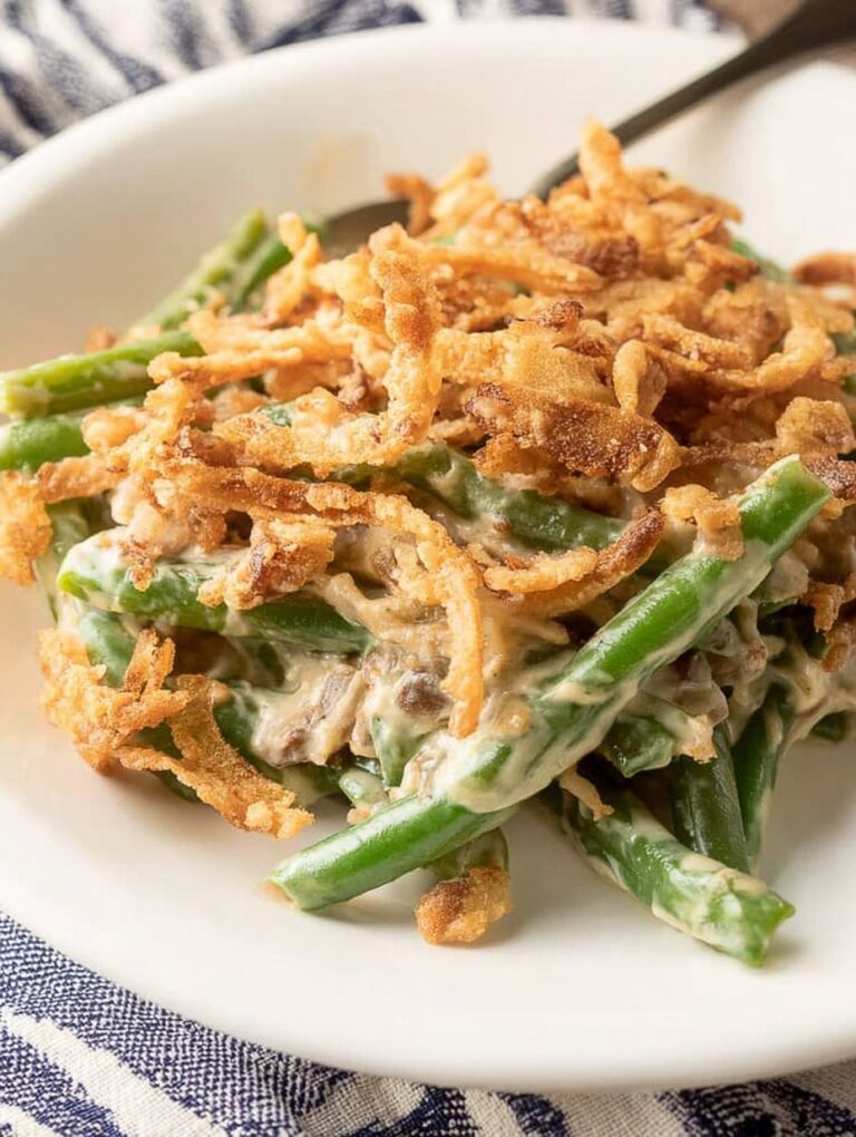 Classic Green Bean Casserole Recipe: Creamy, Easy & Family Favorite