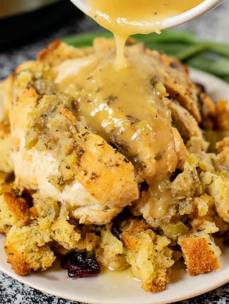 Crock Pot Chicken and Stuffing Recipe for Cozy Thanksgiving Dinners