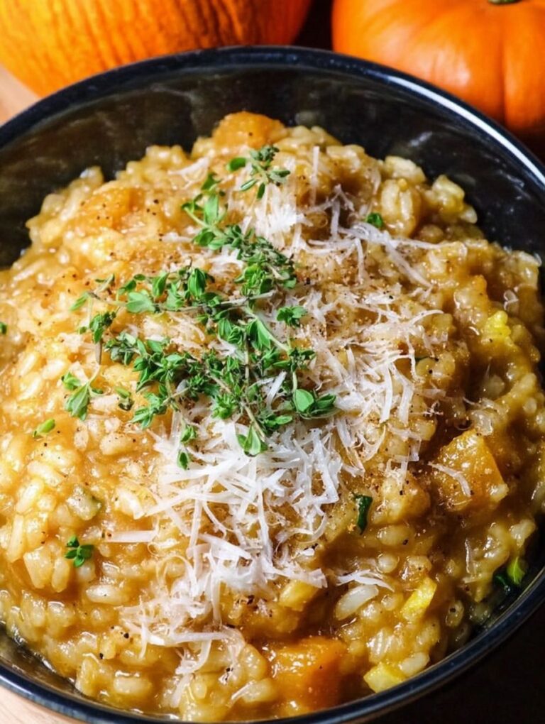 Cozy Crockpot Thanksgiving Recipes: Slow Cooker Pumpkin Risotto Recipe