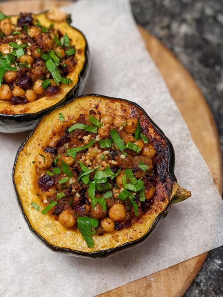Cozy Stuffed Acorn Squash Recipe for Vegetarian Thanksgiving