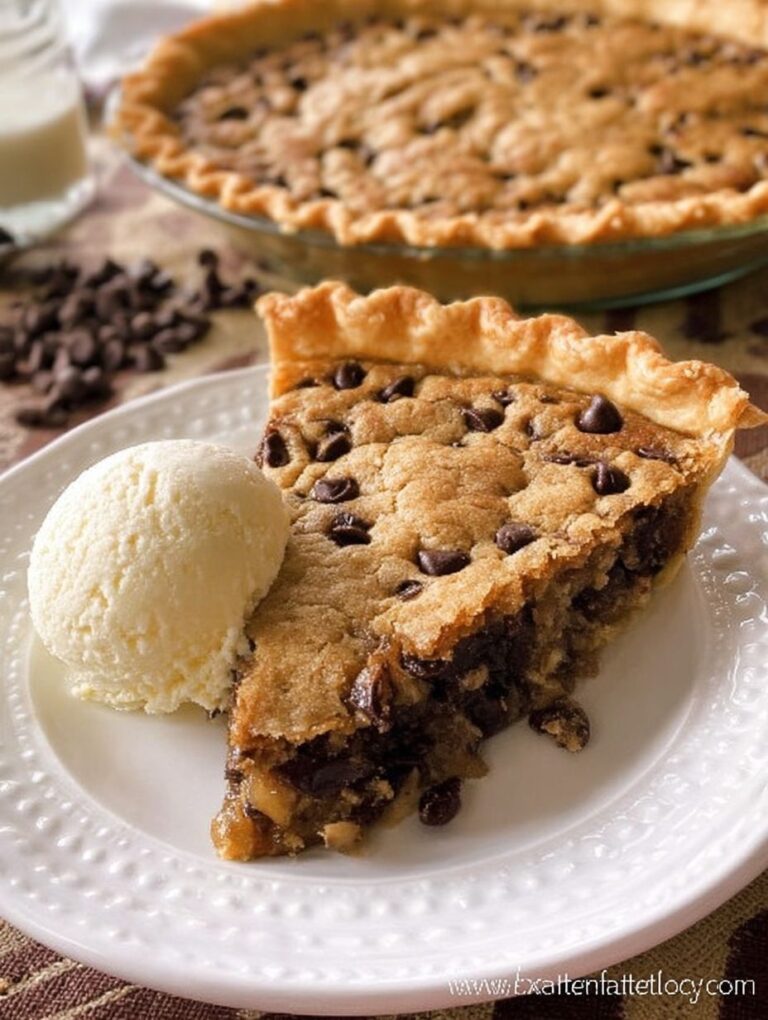 Toll House Chocolate Chip Pie Recipe for Thanksgiving Desserts